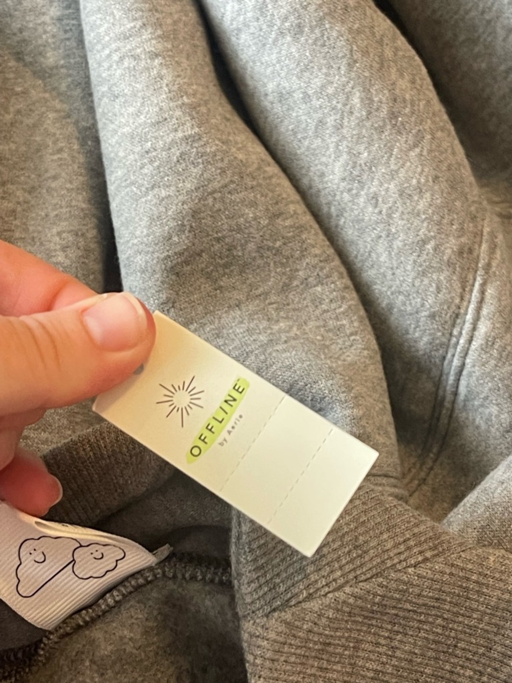 Offline by Aerie NWT Cloud Fleece Oversized Mockneck gray Sweatshirt - Picture 5 of 11